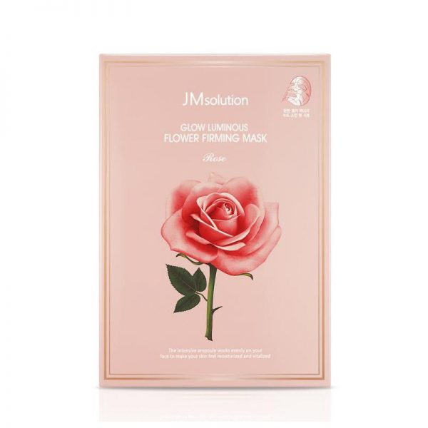 JM SOLUTION GLOW LUMINOUS FLOWER FIRMING MASK ROSE Маска с экстрактом дамасской розы - картинка jm-solution-glow-luminous-flower-firming-mask-rose-30ml-600x600.jpg