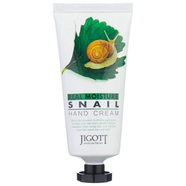 JIGOTT REAL MOISTURE SNAIL HAND CREAM Крем для рук с муцином улитки - картинка jigott-real-moisture-snail-hand-cream-600x600.jpg