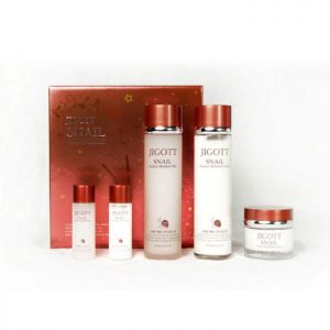 JIGOTT SNAIL ESSENCE MOISTURE SKIN CARE 3SET Увлажняющий набор для лица  с муцином улитки - картинка jigott-snail-essence-moisture-skin-care-3set-300x300.jpg