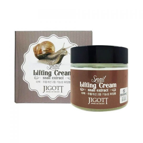 JIGOTT SNAIL LIFTING CREAM Подтягивающий крем для лица с муцином улитки - картинка jigott-snail-lifting-cream-600x600.jpg