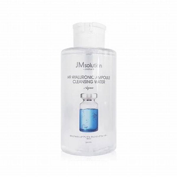 JM SOLUTION H9 HYALURONIC AMPOULE CLEANSING WATER AQUA Гиалуроновая очищающая вода - картинка jm-solution-h9-hyaluronic-ampoule-cleansing-water-aqua-gialuronovaja-ochishhajushhaja-voda-600x600.jpeg