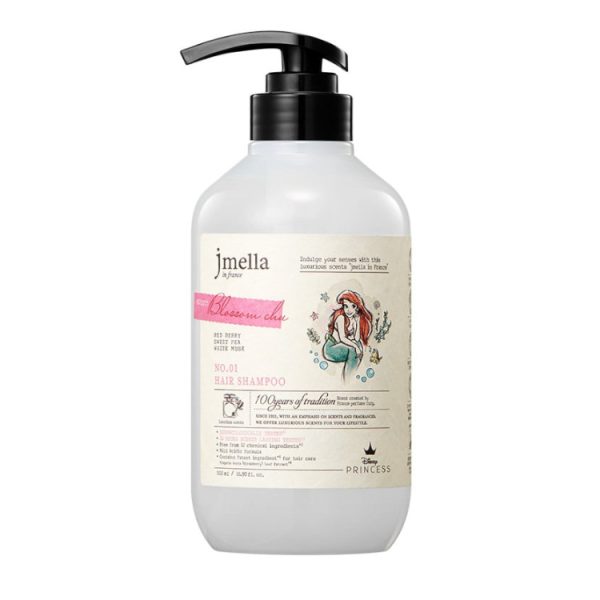 JMELLA IN FRANCE DISNEY BLOSSOM CHU HAIR SHAMPOO Парфюмированный шампунь для волос «Клюква белый мускус» (Ариэль) - картинка jmella-in-france-disney-blossom-chu-hair-shampoo-600x600.jpg