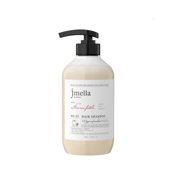 JMELLA IN FRANCE FEMME FATALE HAIR SHAMPOO Парфюмированный шампунь для волос «Роковая женщина» - картинка jmella-in-france-femme-fatale-hair-shampoo-parfjumirovannyj-shampun-dlja-volos-rokovaja-zhenshhina--600x600.jpeg